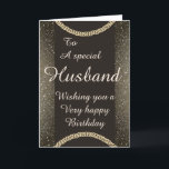 Stylish special husband Birthday card<br><div class="desc">Stylish special husband birthday card</div>