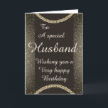 Stylish special husband Birthday card<br><div class="desc">Stylish special husband birthday card</div>
