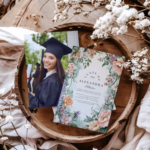 Stylish Spring Wildflower Graduation Party