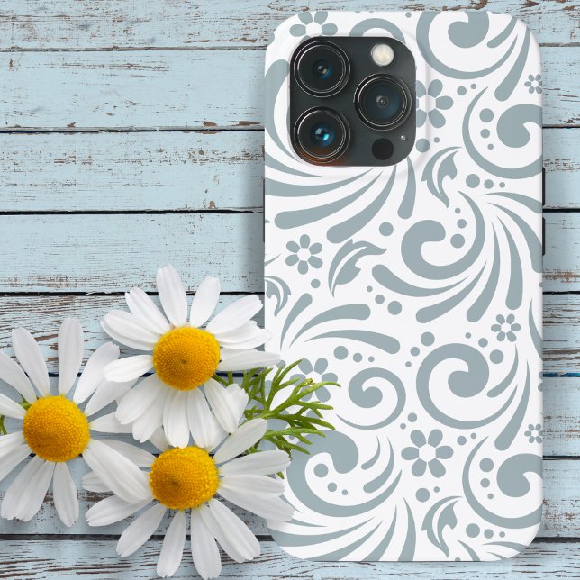 Stylish Springtime Blue and White Decorative Case-Mate iPhone Case (Creator Uploaded)