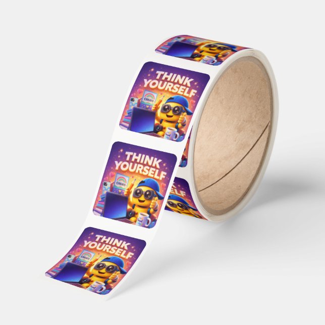 Stylish Square Sticker (Roll)