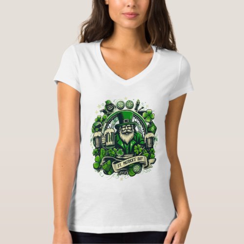 Stylish St Patricks Day Celebration T_Shirt