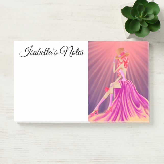 Stylish Steampunk Glamorous Prom Queen  Post-it Notes (Office)