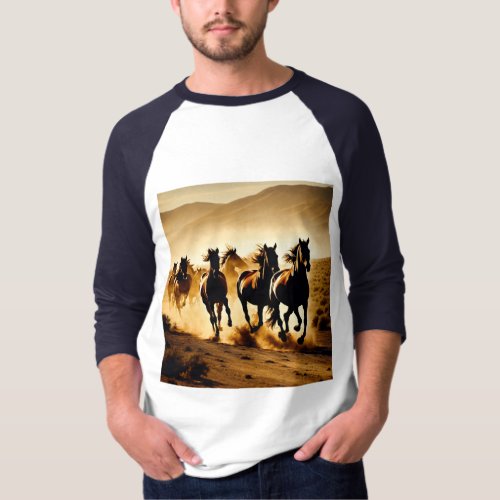 Stylish Steeds Horse_Inspired Mens Fashion T_Shirt