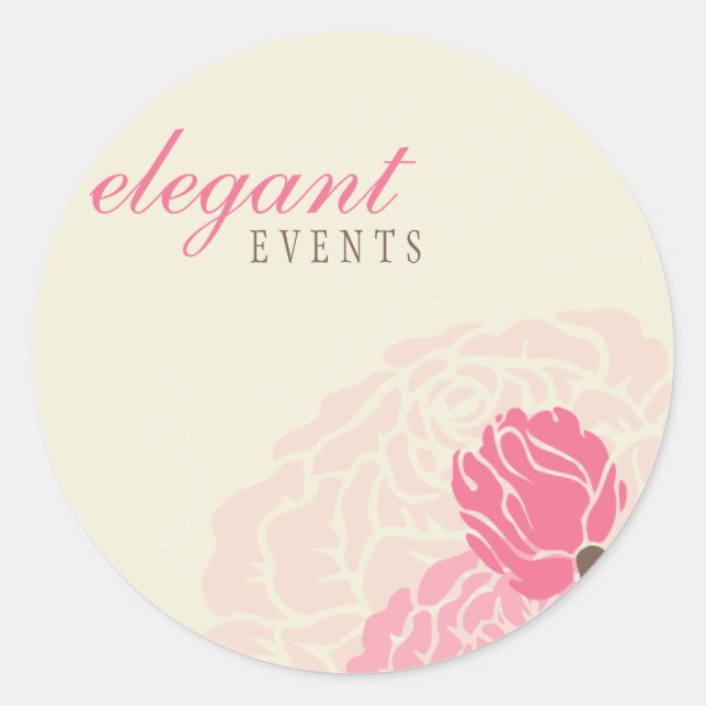STYLISH STICKER SEAL :: elegant rose 1 (Front)