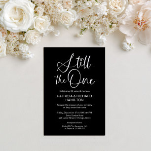 Stylish Still The One Wedding Vow Renewal Invitation