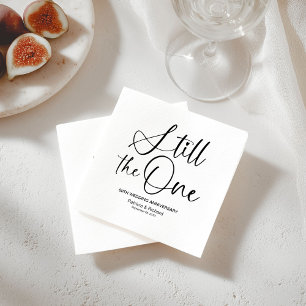 Stylish Still The One Wedding Vow Renewal Napkins