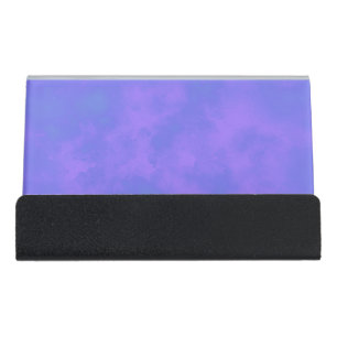 Stylish Storm cloud effect Blue Desk Business Card Holder