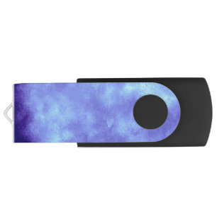 Stylish Storm cloud effect Blue Flash Drive
