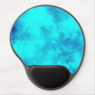 Stylish Storm cloud effect blue Gel Mouse Pad