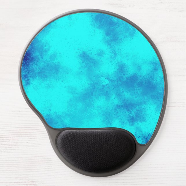 Stylish Storm cloud effect  blue Gel Mouse Pad (Front)