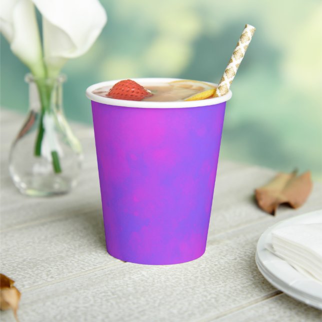 Stylish Storm cloud effect blue pink Paper Cups (Insitu)