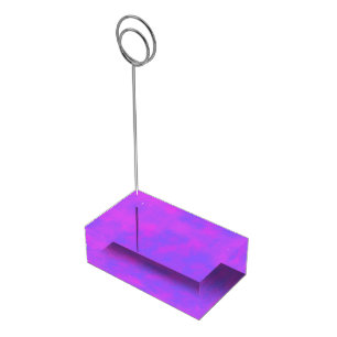 Stylish Storm cloud effect Blue Pink Place Card Holder