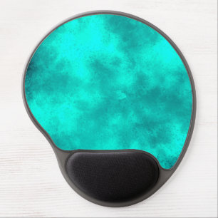 Stylish Storm cloud effect Emerald green Gel Mouse Pad