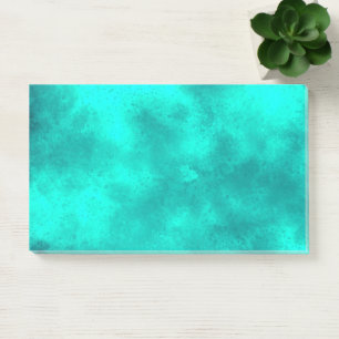 Stylish Storm cloud effect emerald green  Post-it Notes