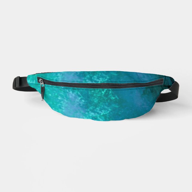 Stylish Storm cloud effect Green  Fanny Pack (Front)