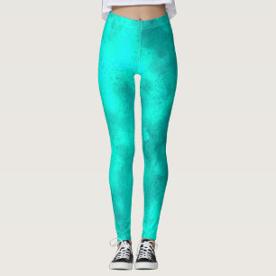 Stylish Storm cloud effect Green Leggings