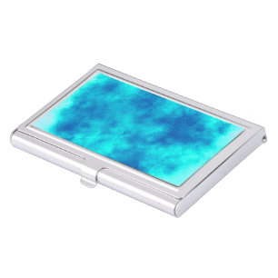 Stylish Storm cloud effect In Blue Business Card Case