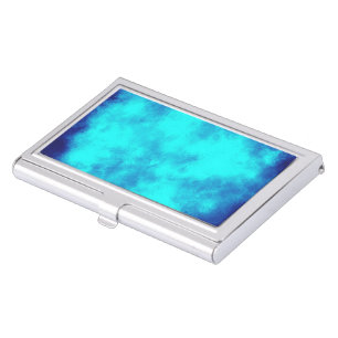 Stylish Storm cloud effect In Blue Business Card Case