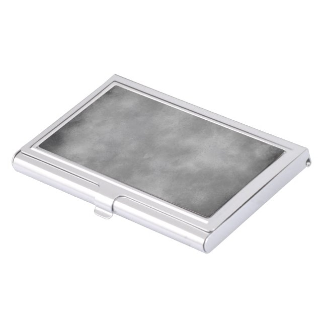 Stylish Storm cloud effect In Gray  Business Card Case (Front)