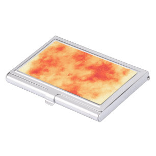 Stylish Storm cloud effect In Orange Business Card Case