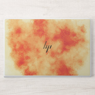 Stylish Storm cloud effect in Orange  HP Laptop Skin