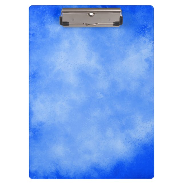 Stylish Storm cloud effect pattern Blue Frost  Clipboard (Front)
