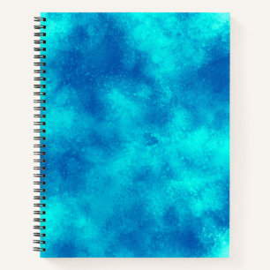 Stylish Storm cloud effect pattern blue Notebook