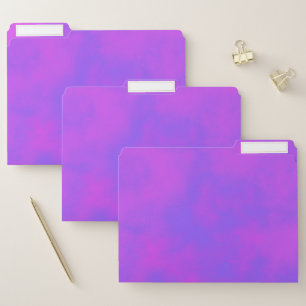Stylish Storm cloud effect pattern Blue pink File Folder