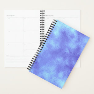 Stylish Storm cloud effect pattern blue Planner