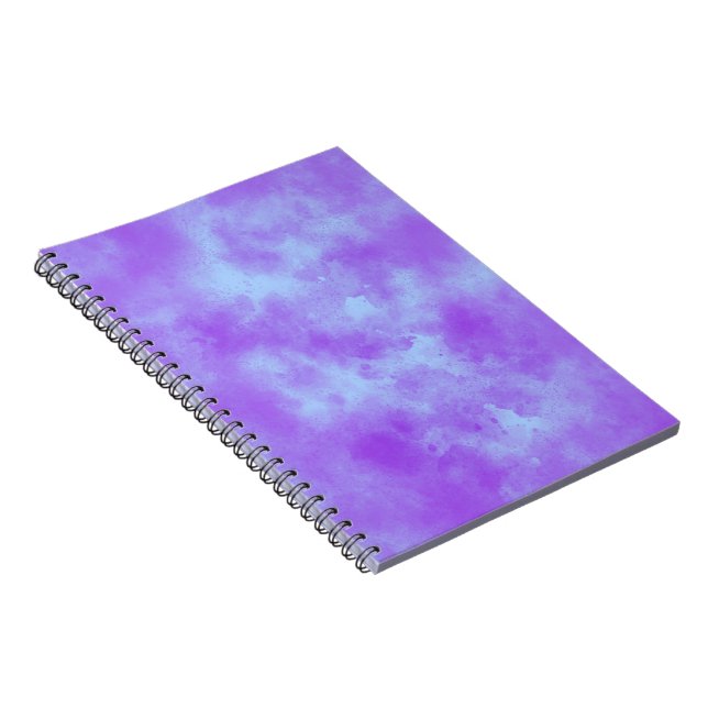 Stylish Storm cloud effect pattern blue purple Notebook (Right Side)