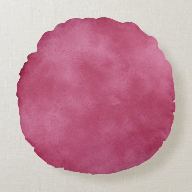 Stylish Storm cloud effect pattern burgundy Round Pillow (Front)