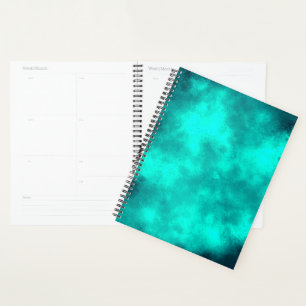 Stylish Storm cloud effect pattern green Planner