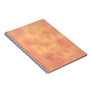Stylish Storm cloud effect pattern Orange  Notebook