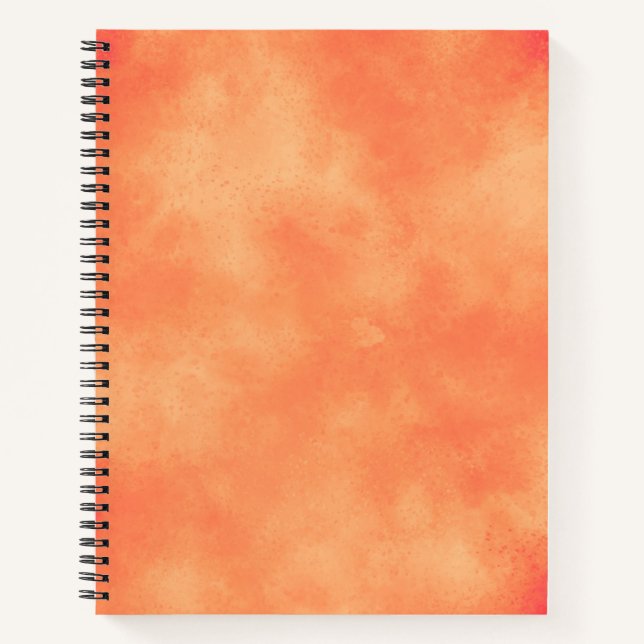 Stylish Storm cloud effect pattern orange Notebook (Front)