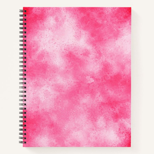 Stylish Storm cloud effect pattern pink Notebook (Front)