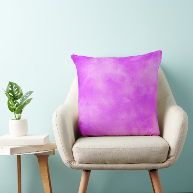 Stylish Storm cloud effect pattern pink purple Throw Pillow (Chair)
