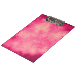 Stylish Storm cloud effect pattern Pink Yellow  Clipboard