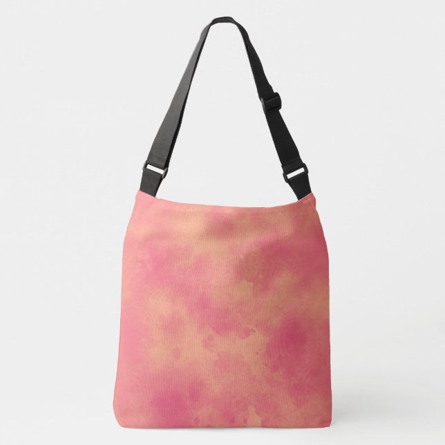 Stylish Storm cloud effect Peach  Crossbody Bag (Front)