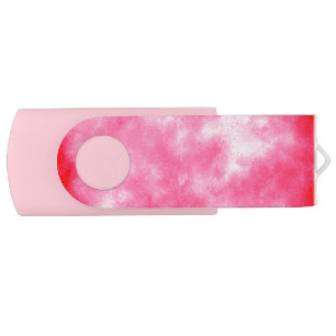Stylish Storm cloud effect Pink Flash Drive