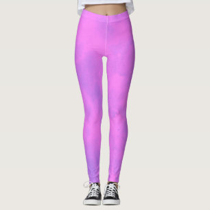 Stylish Storm cloud effect Pink Leggings