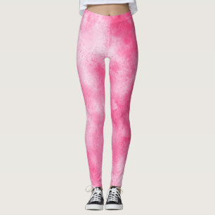 Stylish Storm cloud effect  Pink  Leggings