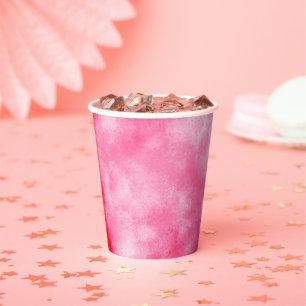 Stylish Storm cloud effect Pink Paper Cups