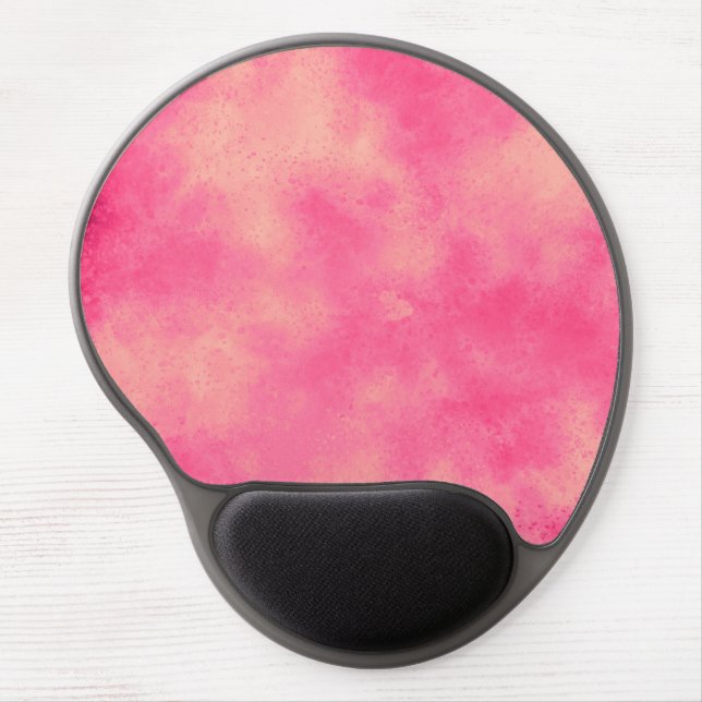 Stylish Storm cloud effect  pink yellow Gel Mouse Pad (Front)