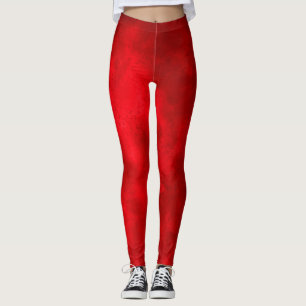 Stylish Storm cloud effect Red Leggings
