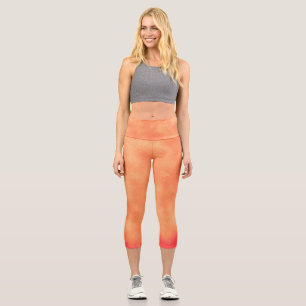 Stylish Storm cloud effect Tropical  Capri Leggings