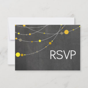 Stylish Strands RSVP chalkboard yellow