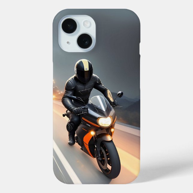 🌆 Stylish Street Motorcycle Rider Racing Case-Mate iPhone Case (Back)