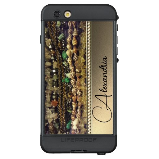 Stylish Stringed Beads Crystals and Shells    Life LifeProof NÜÜD iPhone 6s Plus Case