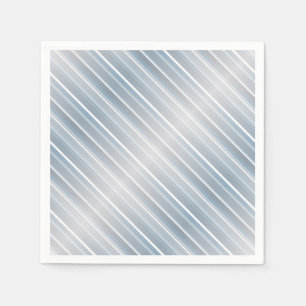 Stylish striped gray-blue napkins
